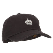 Chess King Embroidered Unstructured Washed Cap