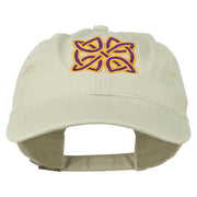 Celtic Circle Knot Embroidered Cotton Twill Cap