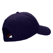 Sparkly Cheers Embroidered Solid Cotton Twill Low Profile Strap Cap