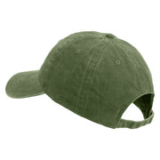 Licensed 173rd Airborne Brigade Combat Team Embroidered Washed Solid Pigment Dyed Cotton Twill Brass Buckle Cap - Olive OSFM