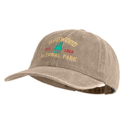 Redwoods National Park Embroidered Cotton Twill Cap - Khaki OSFM