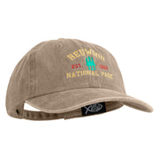 Redwoods National Park Embroidered Cotton Twill Cap - Khaki OSFM