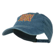 Celtic Circle Knot Embroidered Cotton Twill Cap