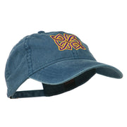 Celtic Circle Knot Embroidered Cotton Twill Cap