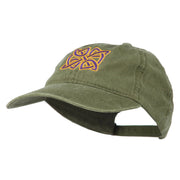 Celtic Circle Knot Embroidered Cotton Twill Cap