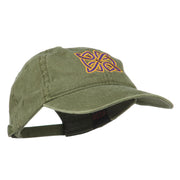 Celtic Circle Knot Embroidered Cotton Twill Cap