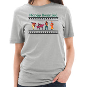 Kwanzaa Celebration Graphic Design Ring Spun Combed Cotton Short Sleeve Deluxe Jersey T-Shirt