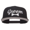 Groom Bow Tie Embroidered Cotton Snapback