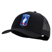 Licensed 173rd Airborne Brigade Combat Team Embroidered Solid Cotton Twill Mesh Prostyle Cap - Black OSFM