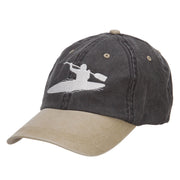 Kayak Embroidered Washed Two Tone Cap