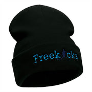 Soccer Free Kicks Embroidered 12 Inch Long Knitted Beanie