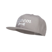 Groom Bow Tie Embroidered Cotton Snapback