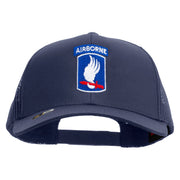 Licensed 173rd Airborne Brigade Combat Team Embroidered Solid Cotton Twill Mesh Prostyle Cap - Navy OSFM