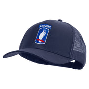 Licensed 173rd Airborne Brigade Combat Team Embroidered Solid Cotton Twill Mesh Prostyle Cap - Navy OSFM