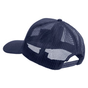 Licensed 173rd Airborne Brigade Combat Team Embroidered Solid Cotton Twill Mesh Prostyle Cap - Navy OSFM