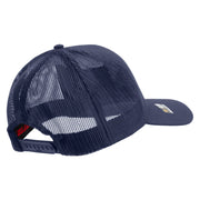 Licensed 173rd Airborne Brigade Combat Team Embroidered Solid Cotton Twill Mesh Prostyle Cap - Navy OSFM