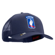 Licensed 173rd Airborne Brigade Combat Team Embroidered Solid Cotton Twill Mesh Prostyle Cap - Navy OSFM