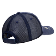 Licensed 101st Airborne Veteran Embroidered Low Profile Special Cotton Mesh Cap - Navy OSFM