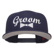 Groom Bow Tie Embroidered Cotton Snapback