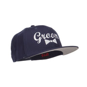 Groom Bow Tie Embroidered Cotton Snapback