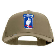 Licensed 173rd Airborne Brigade Combat Team Embroidered Solid Cotton Twill Mesh Prostyle Cap - Khaki OSFM