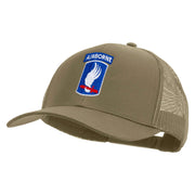 Licensed 173rd Airborne Brigade Combat Team Embroidered Solid Cotton Twill Mesh Prostyle Cap - Khaki OSFM