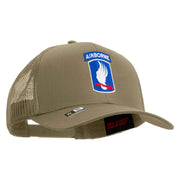 Licensed 173rd Airborne Brigade Combat Team Embroidered Solid Cotton Twill Mesh Prostyle Cap - Khaki OSFM