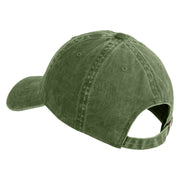 Sequoia National Park Embroidered Solid Cotton Twill Buckle Cap - Olive OSFM