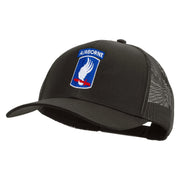 Licensed 173rd Airborne Brigade Combat Team Embroidered Solid Cotton Twill Mesh Prostyle Cap - Charcoal OSFM
