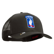 Licensed 173rd Airborne Brigade Combat Team Embroidered Solid Cotton Twill Mesh Prostyle Cap - Charcoal OSFM