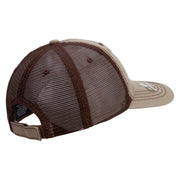 Licensed 101st Airborne Veteran Embroidered Low Profile Special Cotton Mesh Cap - Khaki-Brown OSFM