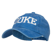 Duke Halloween Character Embroidered Dyed Unstructured Cap