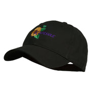 USA State Kansas Sunflower Embroidered Low Profile Cap