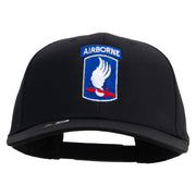 Licensed 173rd Airborne Brigade Combat Team Embroidered Solid Cotton Twill Pro Style Cap - Black OSFM