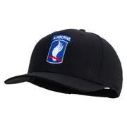 Licensed 173rd Airborne Brigade Combat Team Embroidered Solid Cotton Twill Pro Style Cap - Black OSFM