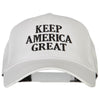 Keep America Great Three Line Letters Embroidered Solid Cotton Pro Style Cap