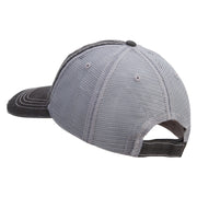 Licensed US Army Veteran Flag Embroidered Low Profile Special Cotton Mesh Cap - Black OSFM