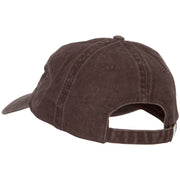 Kentucky with Map Outline Embroidered Washed Cotton Cap