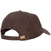 Kentucky with Map Outline Embroidered Washed Cotton Cap