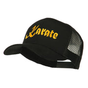 Karate Embroidered Mesh Trucker Cap