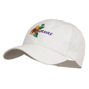 USA State Kansas Sunflower Embroidered Low Profile Cap