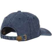 Kentucky with Map Outline Embroidered Washed Cotton Cap