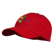 USA State Kansas Sunflower Embroidered Low Profile Cap