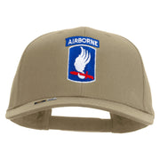 Licensed 173rd Airborne Brigade Combat Team Embroidered Solid Cotton Twill Pro Style Cap - Khaki OSFM