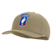 Licensed 173rd Airborne Brigade Combat Team Embroidered Solid Cotton Twill Pro Style Cap - Khaki OSFM