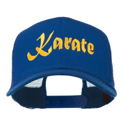 Karate Embroidered Mesh Trucker Cap