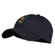 USA State Kansas Sunflower Embroidered Low Profile Cap