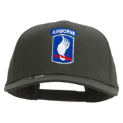 Licensed 173rd Airborne Brigade Combat Team Embroidered Solid Cotton Twill Pro Style Cap - Charcoal OSFM