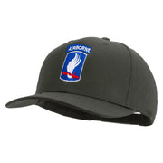 Licensed 173rd Airborne Brigade Combat Team Embroidered Solid Cotton Twill Pro Style Cap - Charcoal OSFM