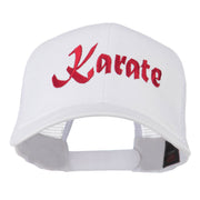 Karate Embroidered Mesh Trucker Cap